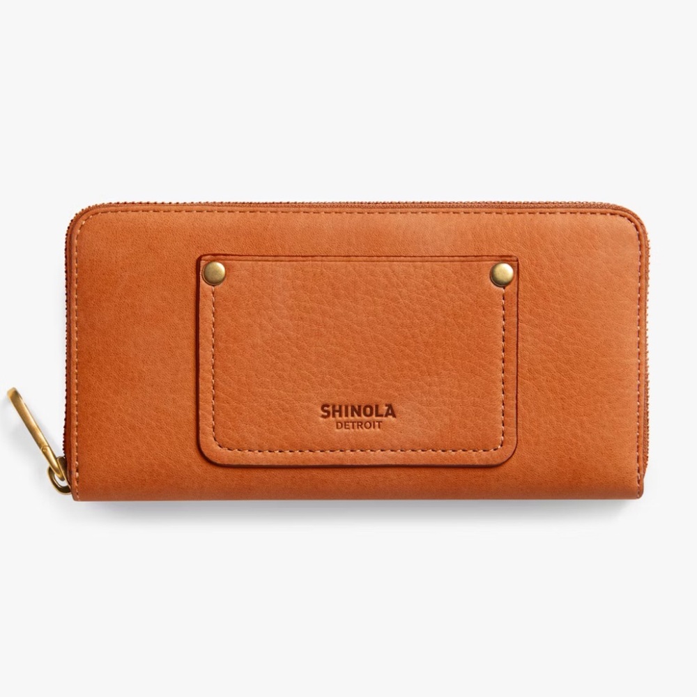Shinola Detroit Tan Leather Wallet